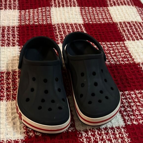Kids Navy Blue Crocs - Picture 1 of 4